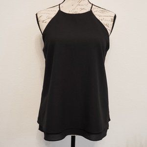 Paper Crane Black Dressy Halter Top - Size Small